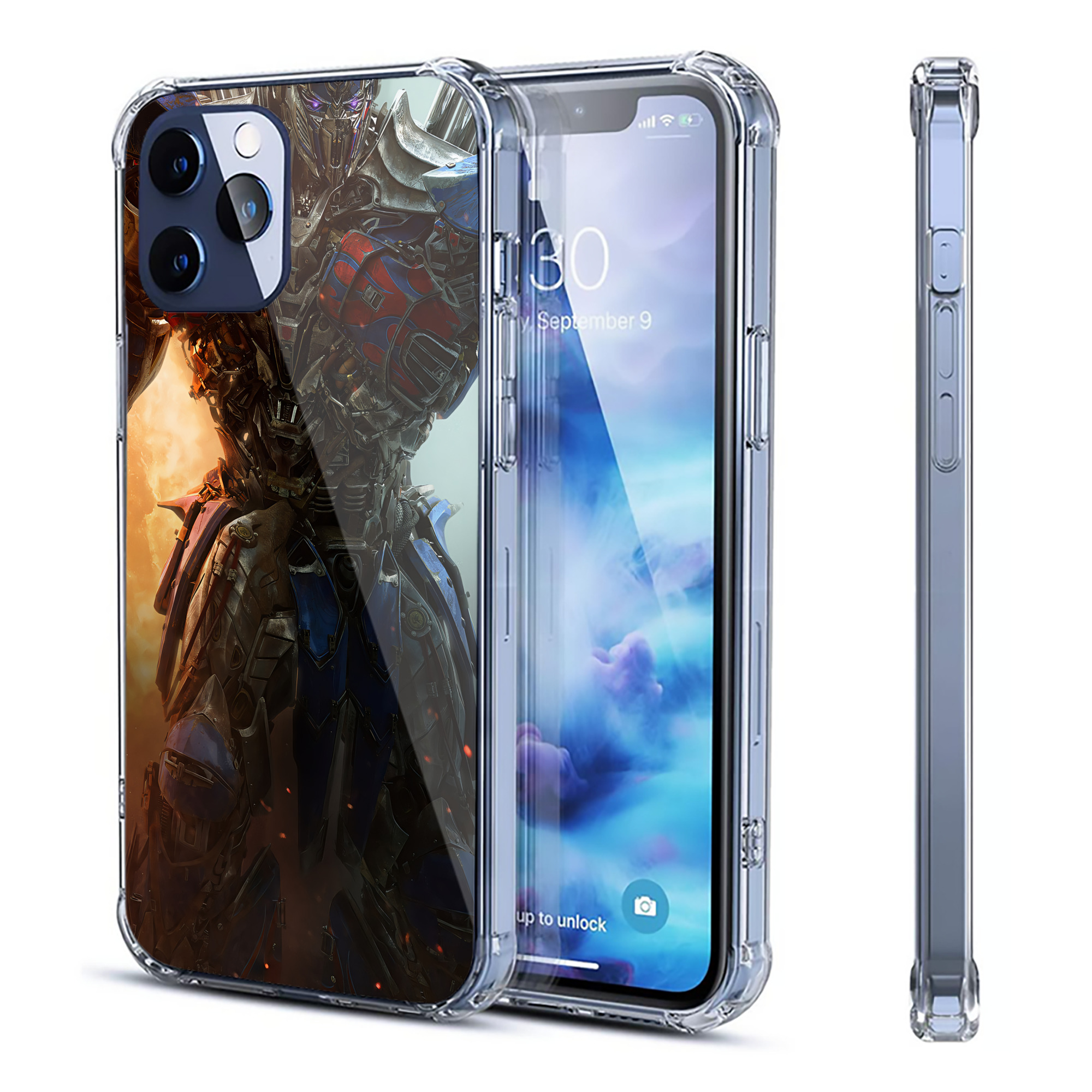 （画像用） Transformers トランスフォーマー 【iPhone 12シリーズ対応】透明スマホケース（クリアソフトケース）